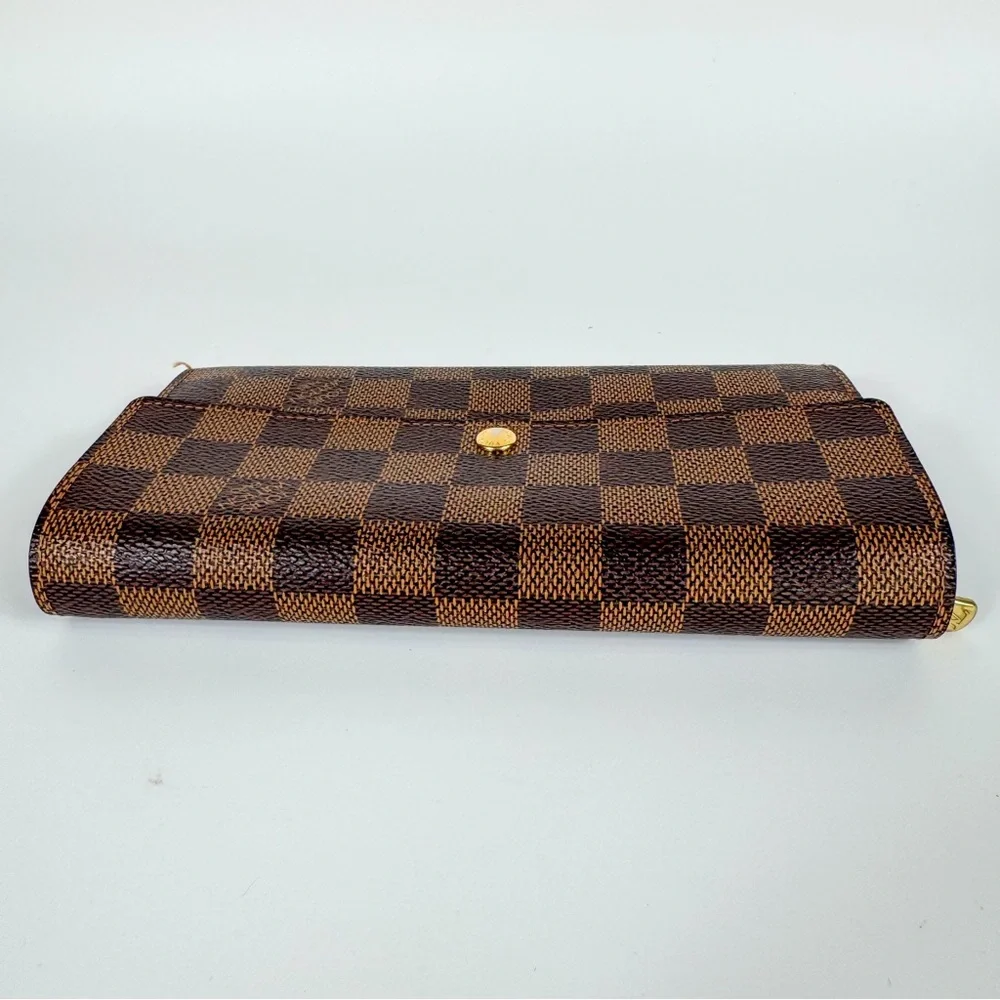 Authentic Louis Vuitton Sarah Wallet Damier Ebene Checkered - Picture 5 of 14